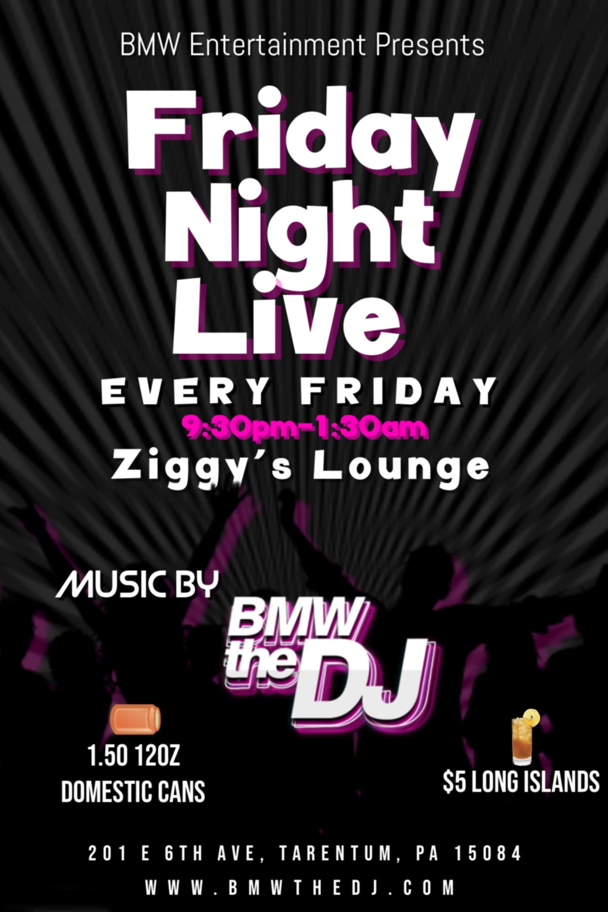 BMW the dj Friday night live